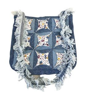 Bag, Brand New Handmade Women Blue Denim Bag, Nice Pants Pocket Inside